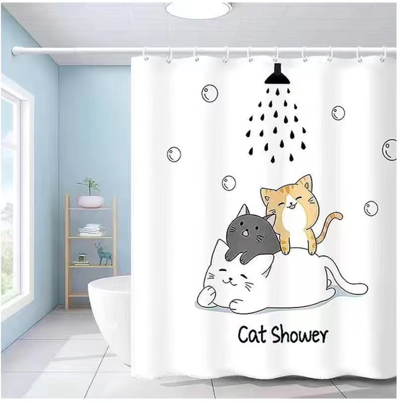 Sprchový záves CAT SHOWER 180x200cm